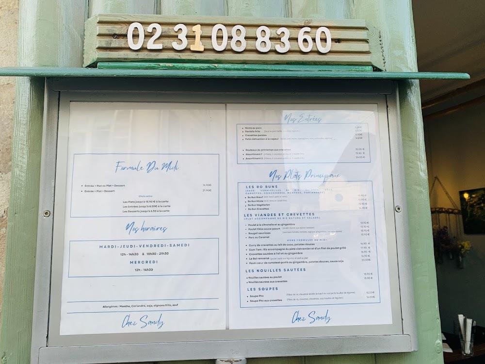 Chez Sandy - Menu Image 3